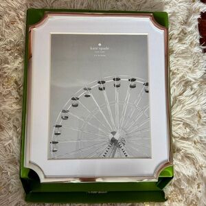 Kate Spade 8x10 Sullivan Silver Lenox Picture Frame slight defect
